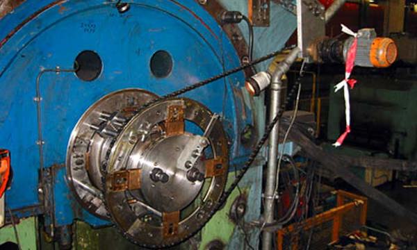 Turning of the Shaft for a Press’s Flywheel