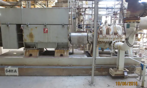 Resumption of foot plates of motor / pump rotating machines