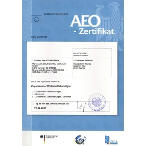 Europäische Gemeinschaft – Authorized Economic Operator AEO