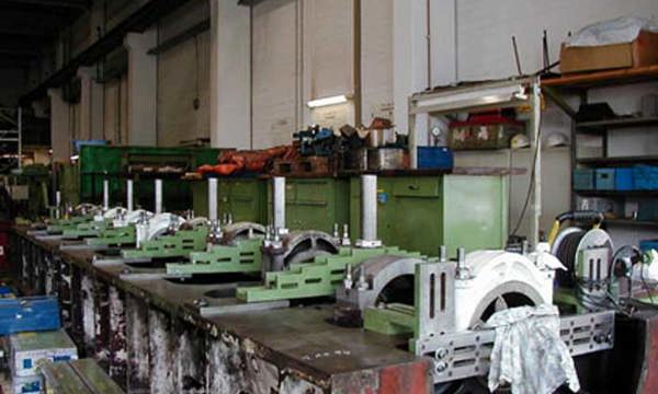 Surveying and Boring of a Bearing Channel with Lasers or Alignment Telescopes