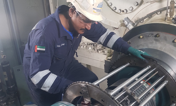 Metalock team machined a collector ring in Riyadh