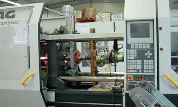 Drilling Work on an Injection Molding Machine
