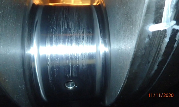 Crankpin machining of Engine type: STX MAN B&W 7L23/30