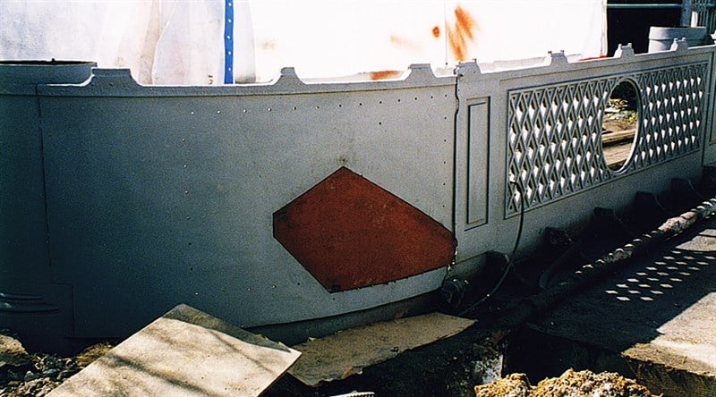 Canal Bridge during the repair