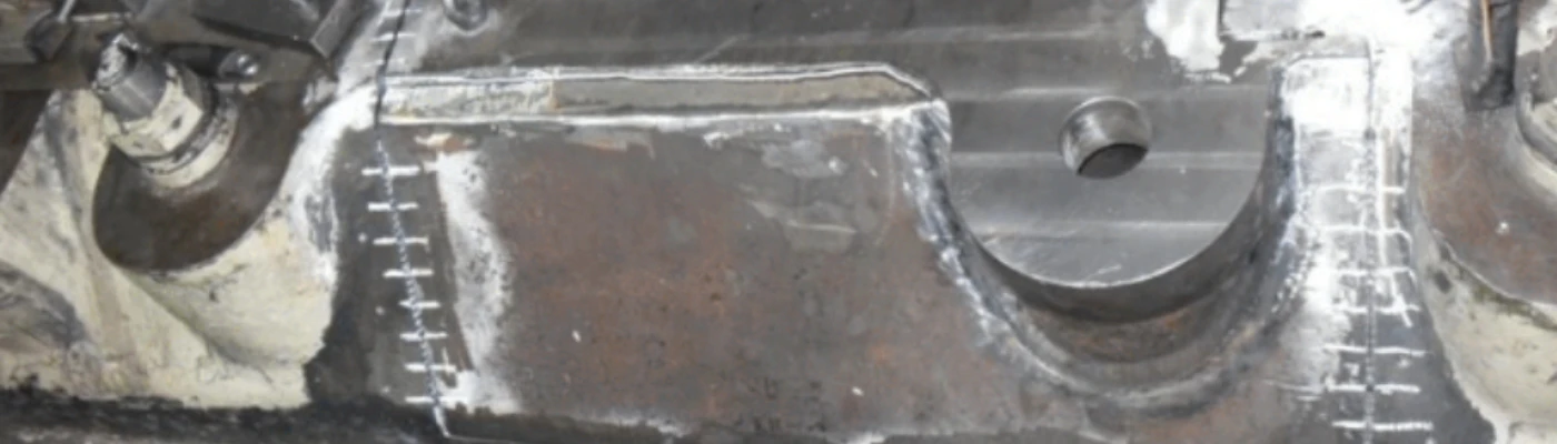 Casting Repair on broken Crankcase door