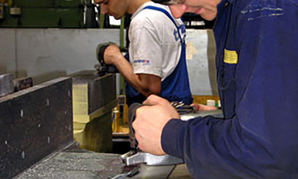 Scraping of Hot Forging Press Components